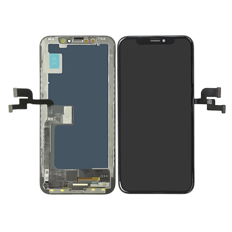 आईफोन एक्स के लिए फ्रेम प्रतिस्थापन के साथ एलसीडी डिस्प्ले + स्पर्श करें